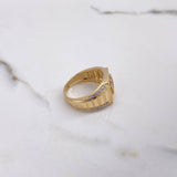 Anillo Corona RX 7.25gr / T10 / Circones Blancos Dos Oros Amarillo Blanco $