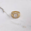 Anillo Corona RX 7.25gr / T10 / Circones Blancos Dos Oros Amarillo Blanco $