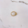 Anillo Halo 4.65gr / T6 1/4 / Circones Blancos Oro Amarillo $
