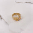 Anillo Tribal Medusa 8gr / T9 1/2 / Circones Blancos Tres Oros $