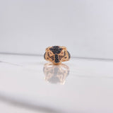Anillo Toro 8.2gr / T10 / Circones Negros Naranjas Oro Rosa $