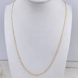 Cadena Aro Seguido 1.4gr / 45cm / 1mm Oro Amarillo +3