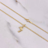 Cadena Escalera Plana 1.85gr / 45cm + Dije Delfin 0.35gr / 1.7cm / Oro Amarillo (Oferta) $