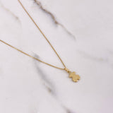 Cadena Veneciana 1.35gr / 50cm + Dije Oso TS 0.3gr / 1.5cm / Oro Amarillo (Oferta) $