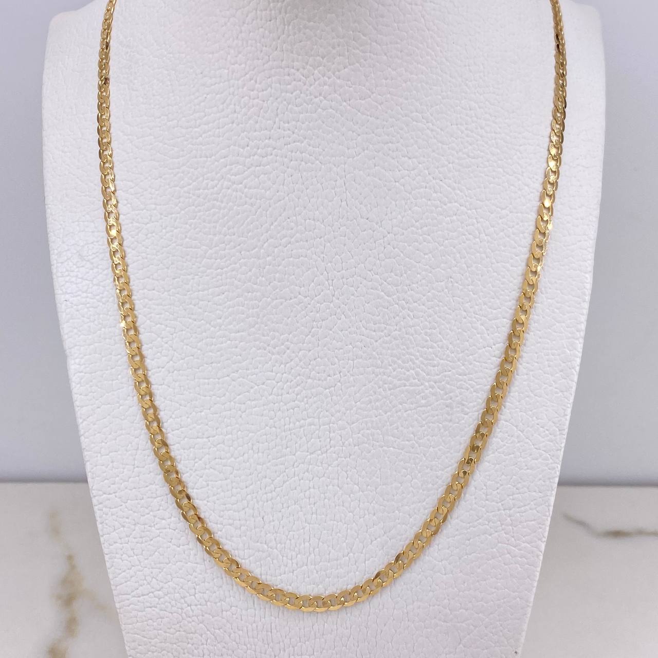 Cadena Cubana 8.4gr / 55cm / 3mm Oro Amarillo +0 &