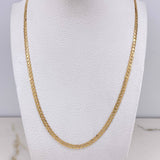 Cadena Cubana 7.8gr / 55cm / 3mm Oro Amarillo +0 &