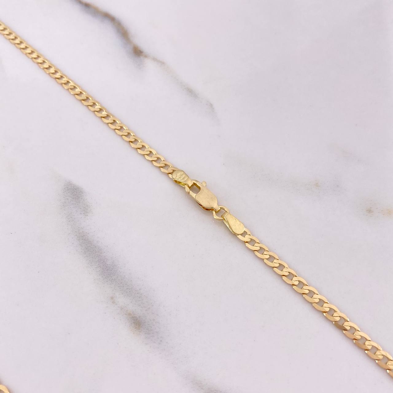 Cadena Cubana 7.8gr / 55cm / 3mm Oro Amarillo +0 &