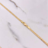 Cadena Cubana 7.8gr / 55cm / 3mm Oro Amarillo +0 &