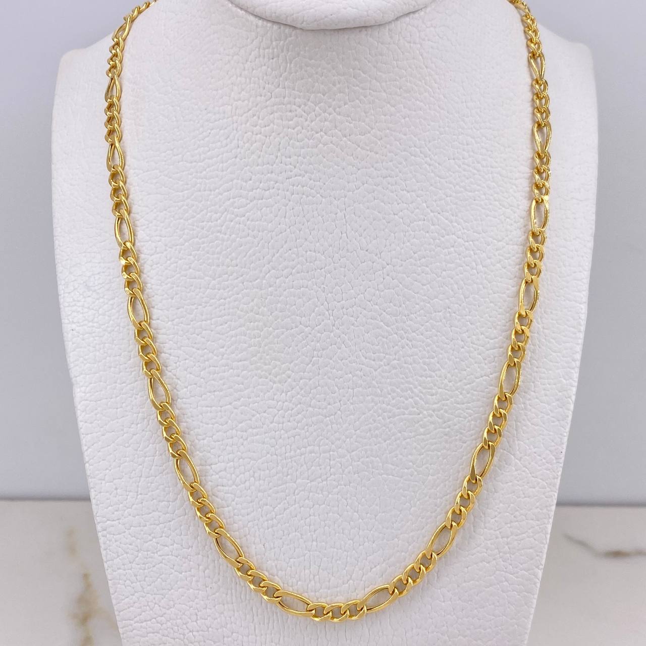 Cadena Figaro 9.75gr / 60cm / 4mm Oro Amarillo +0 $