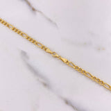 Cadena Figaro 9.75gr / 60cm / 4mm Oro Amarillo +0 $