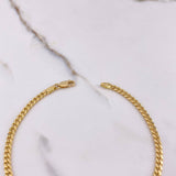 Pulso Cubano 8.6gr / 21.5cm / 4mm Oro Amarillo +0 $