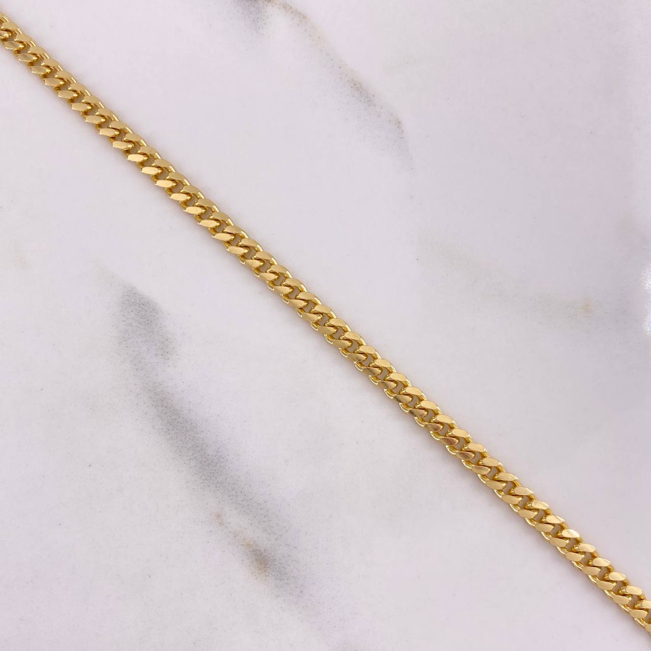 Pulso Cubano 8.6gr / 21.5cm / 4mm Oro Amarillo +0 $