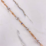 Pulso Rustico Dubai 16.5gr / 21.5cm / 6mm Circones Azules Dos Oros Blanco Rosa $