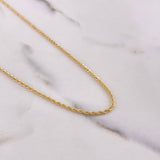 Cadena Lazo 2.1gr / 60cm / 2mm Oro Amarillo +3 &