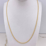 Cadena Lazo 0.9gr / 50cm / 2mm Oro Amarillo +3 &
