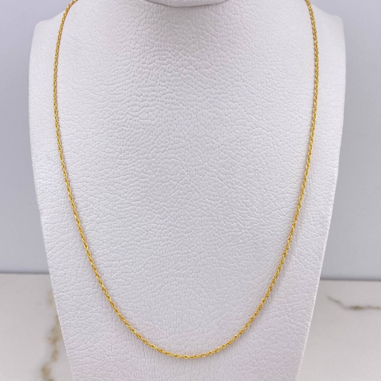 Cadena Lazo 0.85gr / 45cm / 2mm Oro Amarillo +3 $