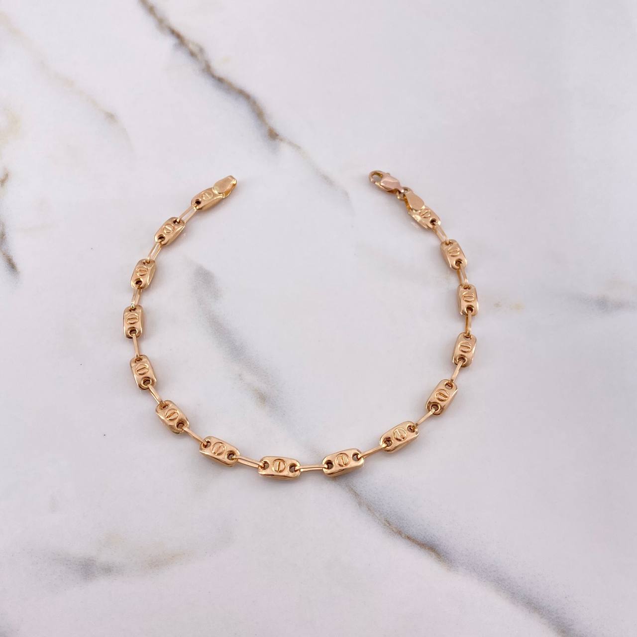 Pulso Rustico Tornillo 4.25gr / 20cm / 4mm Oro Rosa &