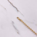 Pulso Militar 7.65gr / 18cm / 4mm Diamantada Oro Amarillo &