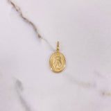 Dije Virgen Milagrosa 1.25gr / 2.9cm / Troquelada Oro Amarillo &