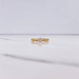 Anillo Solitario 1.95gr / T6 1/4 / Circon Blanco Oro Amarillo &