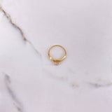Anillo Solitario 1.95gr / T6 1/4 / Circon Blanco Oro Amarillo &