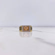 Anillo Medusa Greca  10gr / T10 1/2 / Circones Blancos Tres Oros &