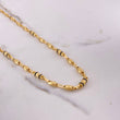Cadena Rustica Barril 14.1gr / 60cm / Cauchos Negros Oro Amarillo $