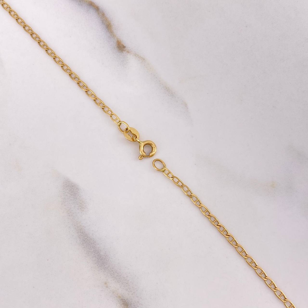 Cadena Escalera 3.85gr / 60cm / Lisa Oro Amarillo +3 &
