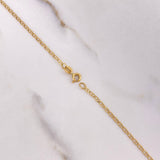Cadena Escalera 3.85gr / 60cm / Lisa Oro Amarillo +3 &