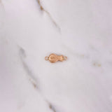 Herraje Bolsa Dinero 0.75gr / 2cm / Troquelado Oro Rosa &
