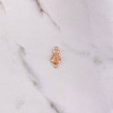 Herraje Bolsa Dinero 0.75gr / 2cm / Troquelado Oro Rosa &