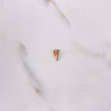 Dije Letra Y 0.3gr / 0.9cm / Circones Colores Oro Rosa &