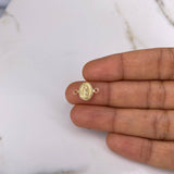 Herraje Virgen Guadalupe 0.45gr / 1.4cm / Troquelado Oro Amarillo &