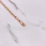 Pulso Rustico 10gr / 17cm / Cauchos Colores Oro Rosa &