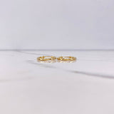 Candongas Eve 1gr / 1.8cm / Punteadas Lisas Oro Amarillo &