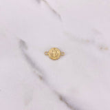 Herraje San Benito 0.55gr / 1.7cm / Troquelado Oro Amarillo &