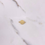 Herraje San Benito 0.55gr / 1.7cm / Troquelado Oro Amarillo &