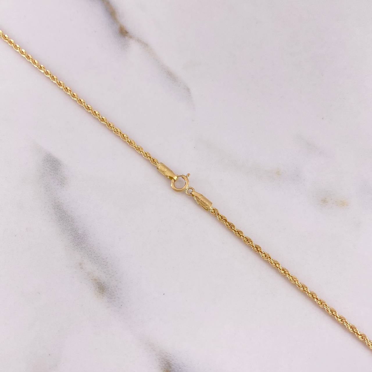 Cadena Lazo 1.8gr / 50cm / 2mm Oro Amarillo +3 &