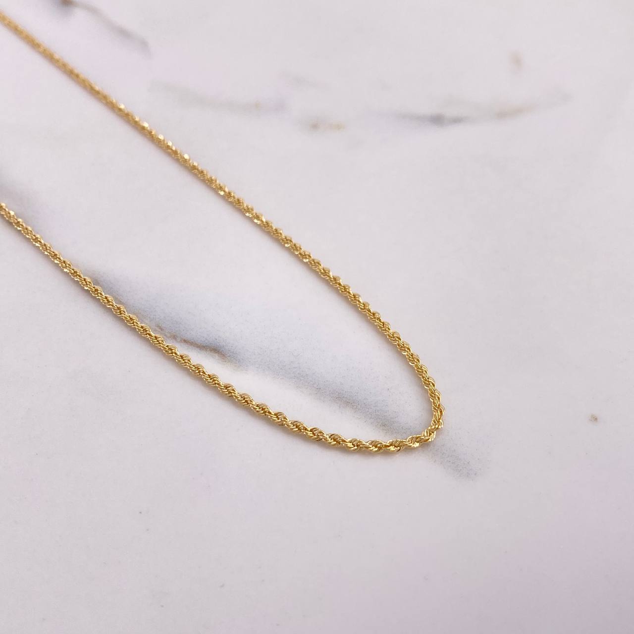 Cadena Lazo 1.8gr / 50cm / 2mm Oro Amarillo +3 &