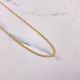 Cadena Lazo 1.8gr / 50cm / 2mm Oro Amarillo +3 &