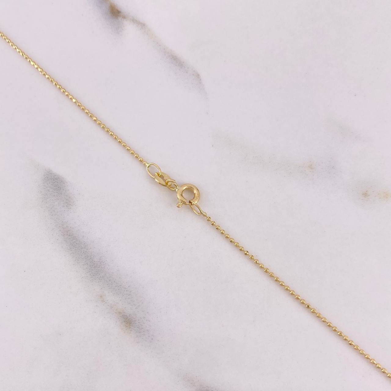 Cadena Militar 2.05gr / 45cm / 1mm Oro Amarillo +3 $