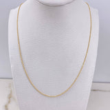 Cadena Militar 2.05gr / 45cm / 1mm Oro Amarillo +3 $