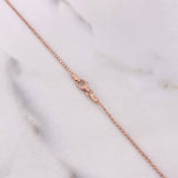 Cadena Militar 3.05gr / 50cm / 0.95mm Diamantada Oro Rosa +3 $