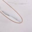 Cadena Militar 3.05gr / 50cm / 0.95mm Diamantada Oro Rosa +3 $