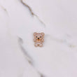 Dije Oso 3.3gr / 2cm / Circones Blancos Negros Oro Rosa &