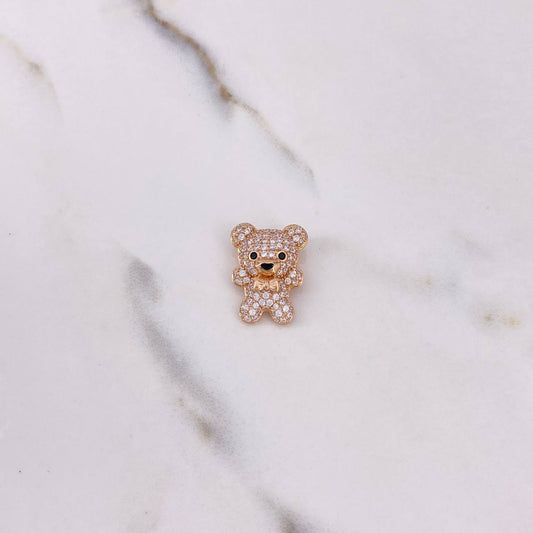 Dije Oso 3.3gr / 2cm / Circones Blancos Negros Oro Rosa &