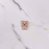Dije Oso 3.3gr / 2cm / Circones Blancos Negros Oro Rosa &