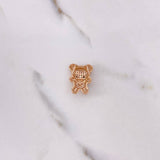 Dije Oso 3.3gr / 2cm / Circones Blancos Negros Oro Rosa &