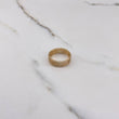 Anillo Argolla Tres Lineas 3.4gr / T6 1/4 / Circones Blancos Oro Amarillo $