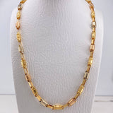 Cadena Rustica 31.45gr / 70cm / 6mm Barril Escamado Tres Oros $